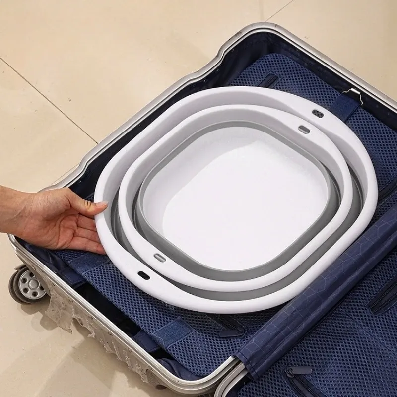 Lavabo pliant portable en silicone pour camping et dortoir 5