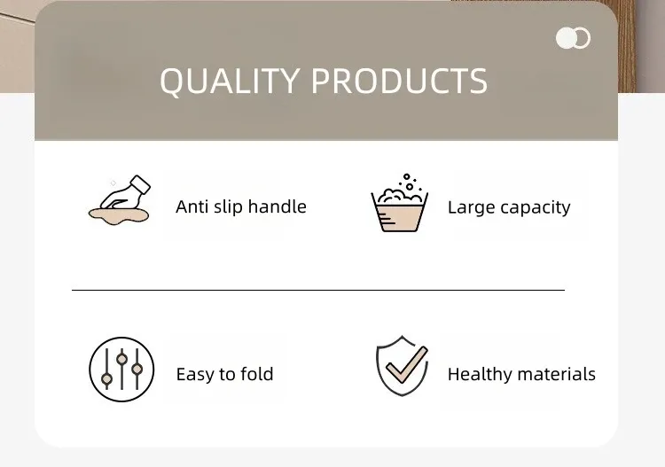 Détail du bassin pliable en silicone
