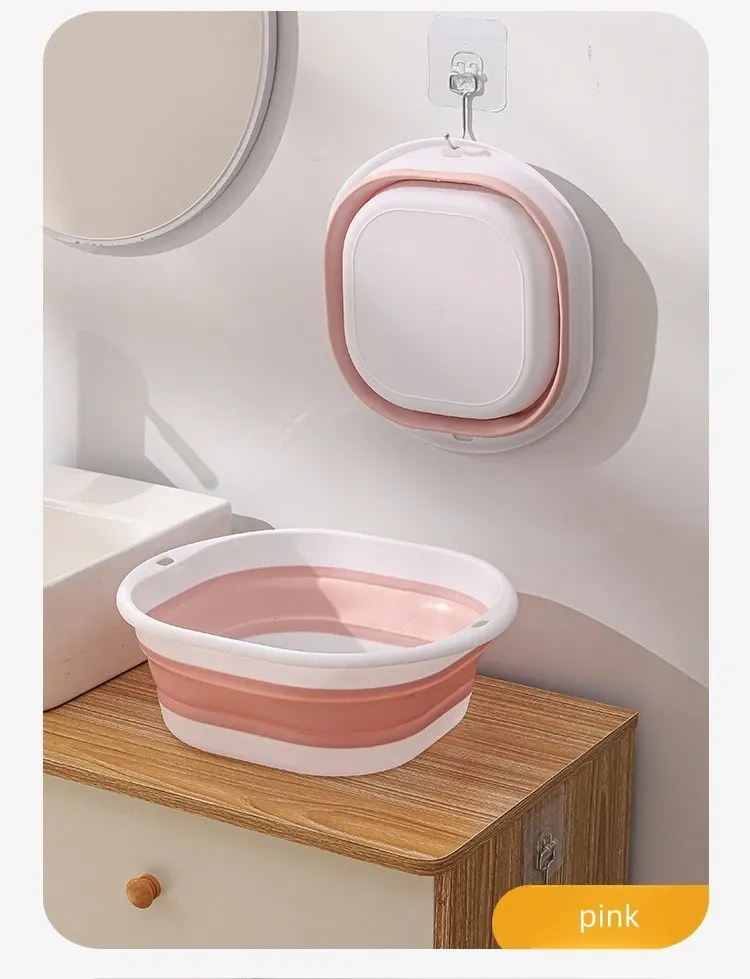 Bol à linge pliable en silicone