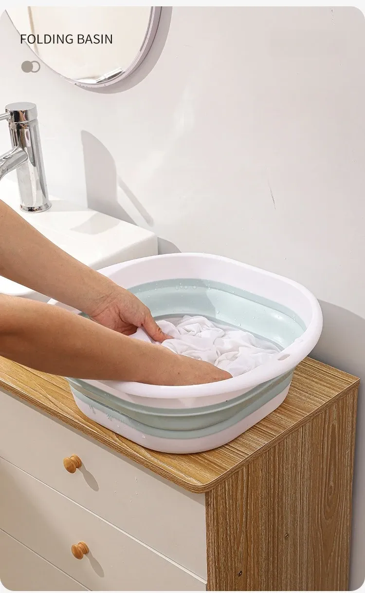 Lavabo pliable en silicone, lifestyle