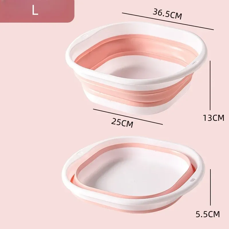 Lavabo pliant portable en silicone pour camping et dortoir 10