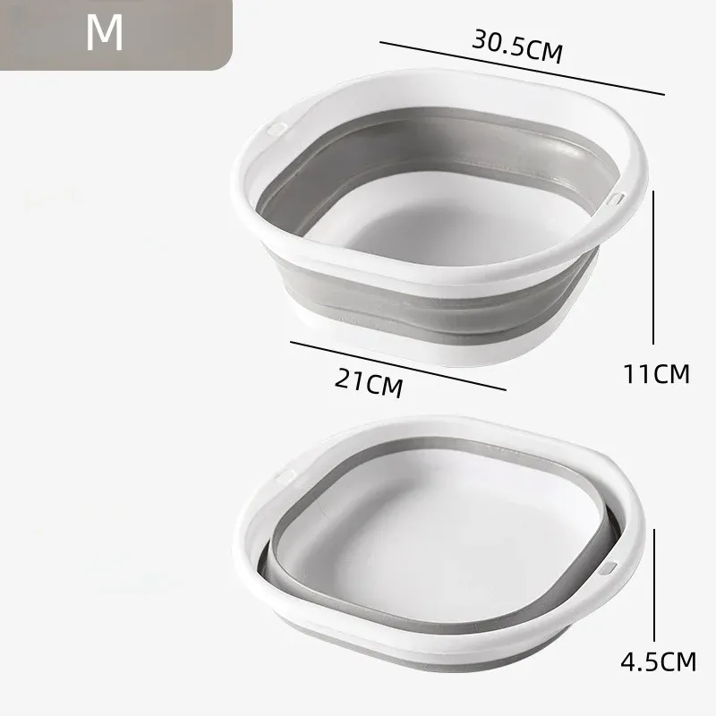 Lavabo pliant portable en silicone pour camping et dortoir 7