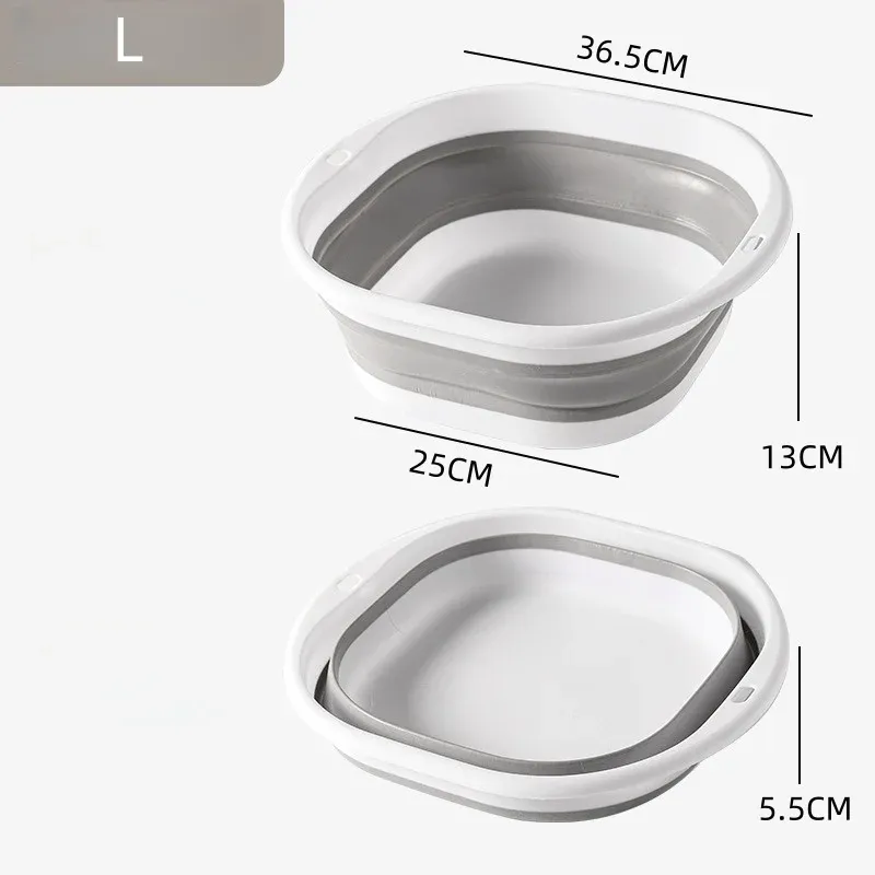 Lavabo pliant portable en silicone pour camping et dortoir 15