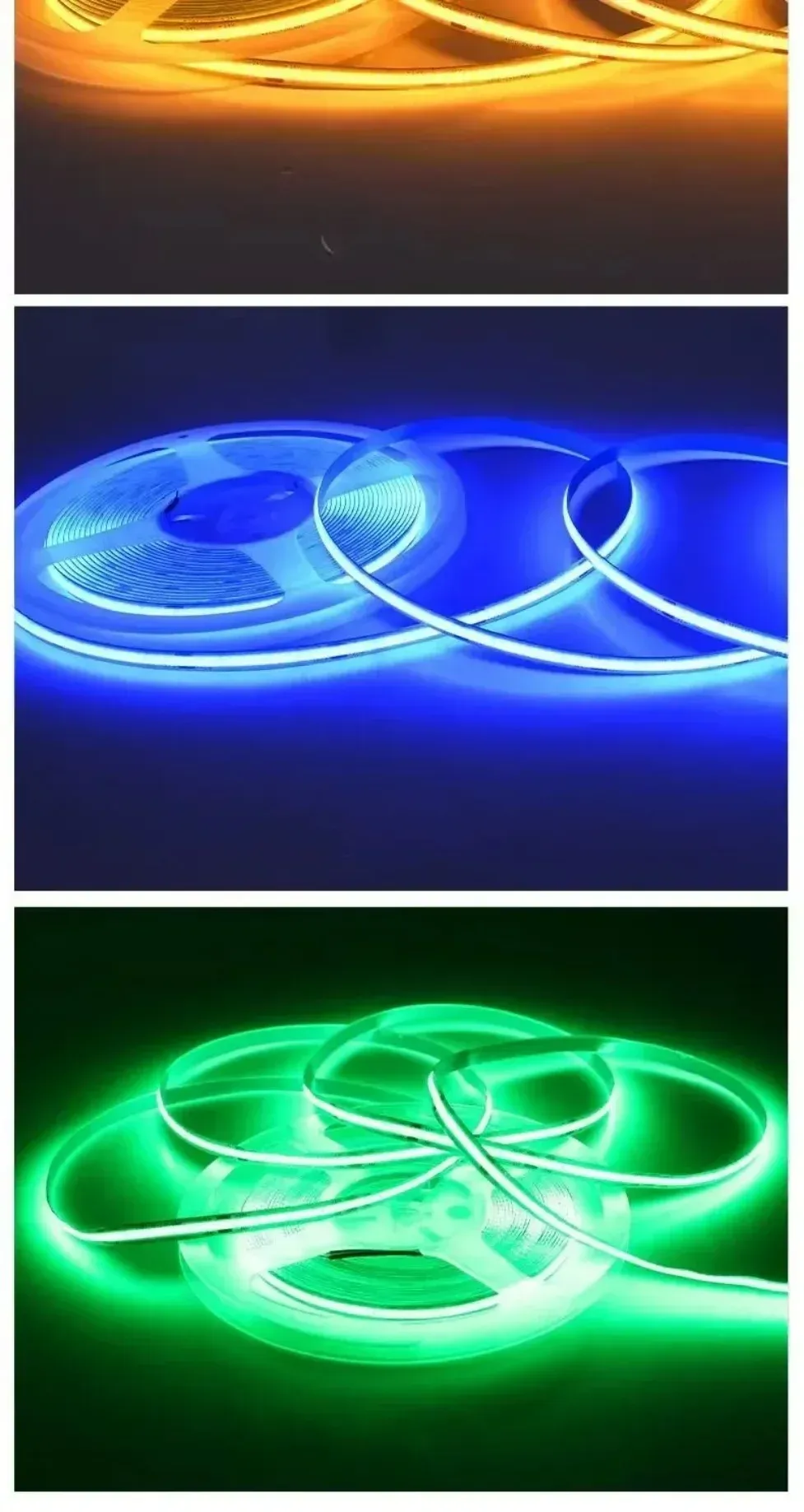 Bande LED COB 8 mm à détecteur de mouvement, cadre de vie