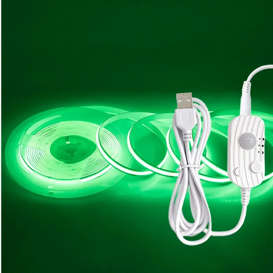 Bande LED COB 8 mm USB avec détecteur de mouvement, 3 modes d'éclairage et intensité variable 14