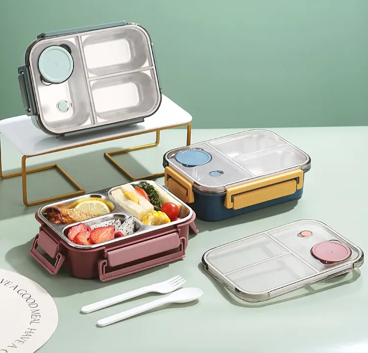 Boîte à déjeuner portable en vue d'ensemble