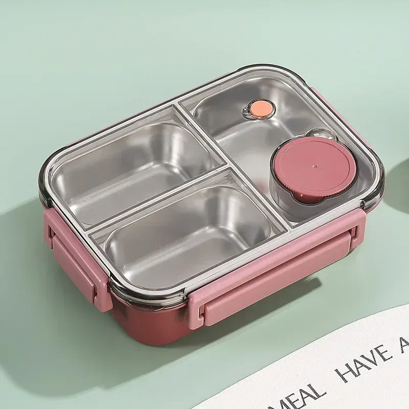 Boîte à déjeuner isotherme chauffante en acier inoxydable de 850 ml, pour enfants et adultes 7