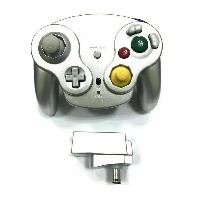 Manette de jeu sans fil pour GameCube, en situation