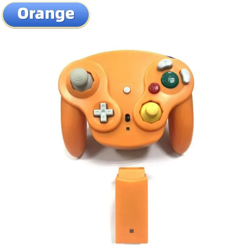 Manette de jeu sans fil 5 couleurs pour console GameCube avec adaptateur 2.4G 8