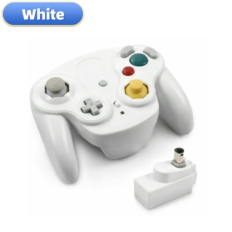 Manette de jeu sans fil 5 couleurs pour console GameCube avec adaptateur 2.4G 7