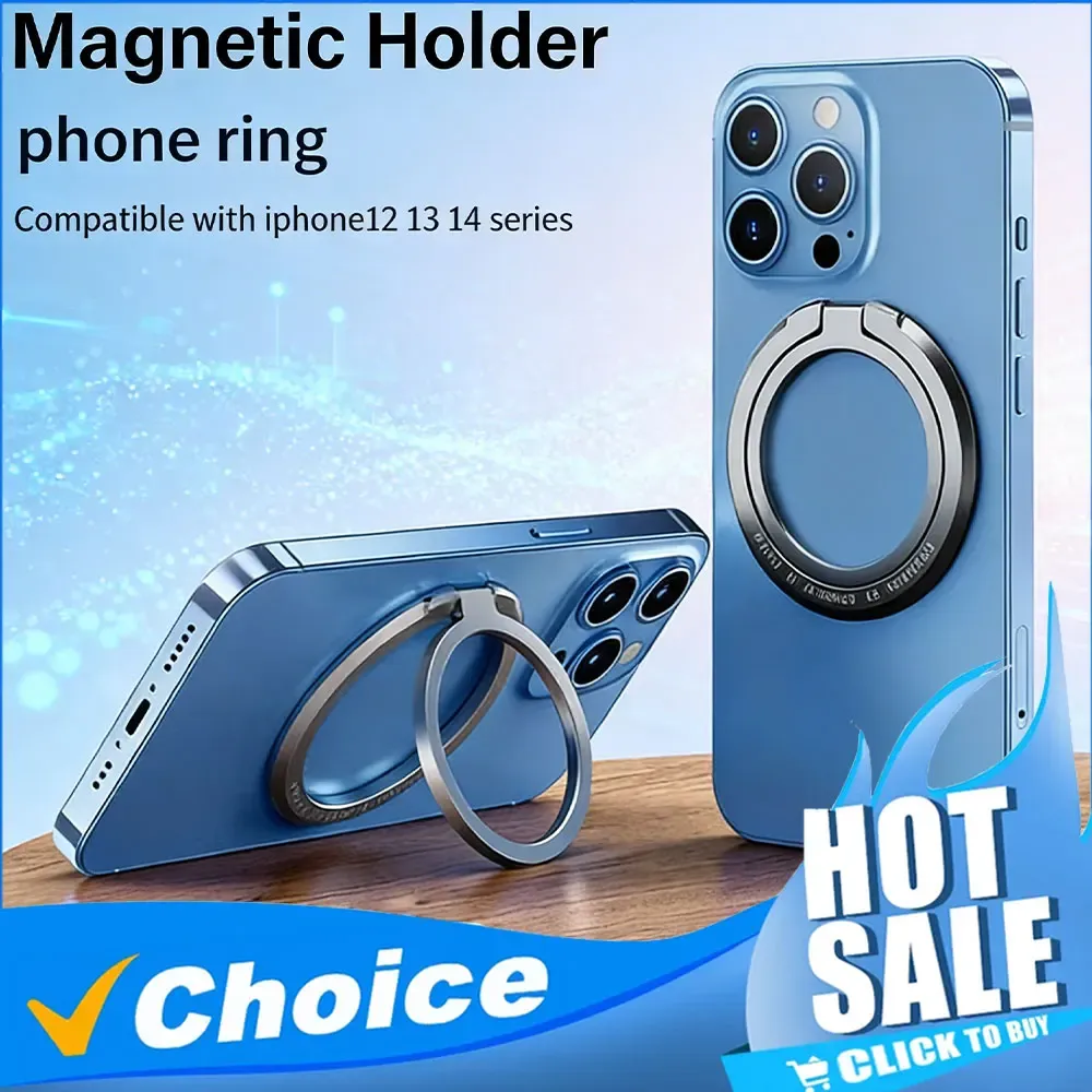 Support magnétique amovible pour smartphone compatible MagSafe, iPhone, Samsung et Xiaomi