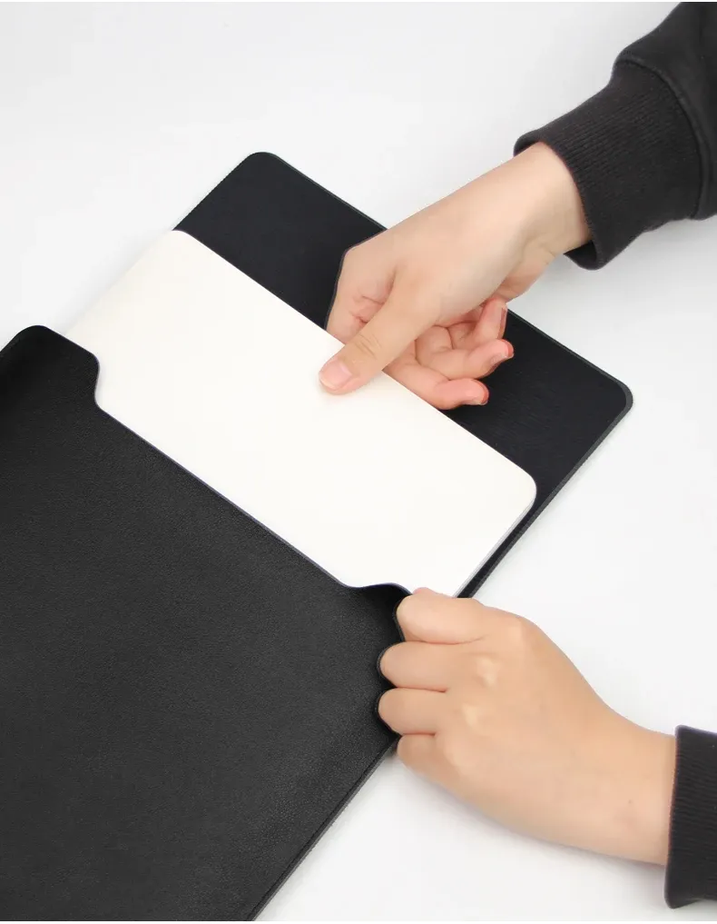 Housse d'ordinateur portable en situation
