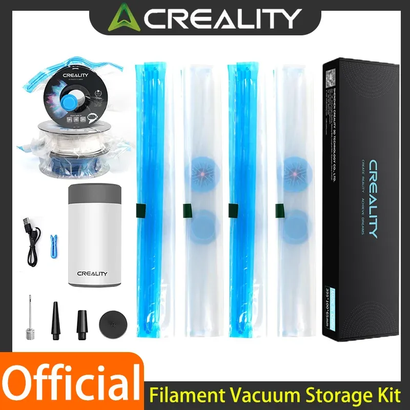 Creality – Kit de stockage sous vide pour filament d'imprimante 3D, sacs réutilisables 40 x 40 cm avec pompe électrique anti-poussière - Image 1