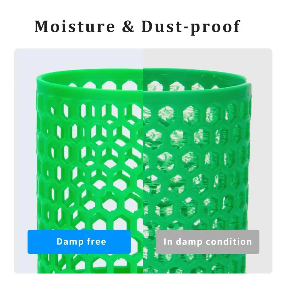 Filaments rangés dans un sac sous vide Creality