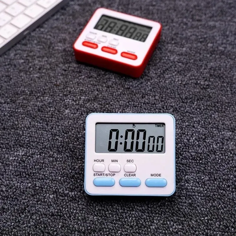 Minuteur de cuisine numérique avec alarme, chronomètre et compte à rebours