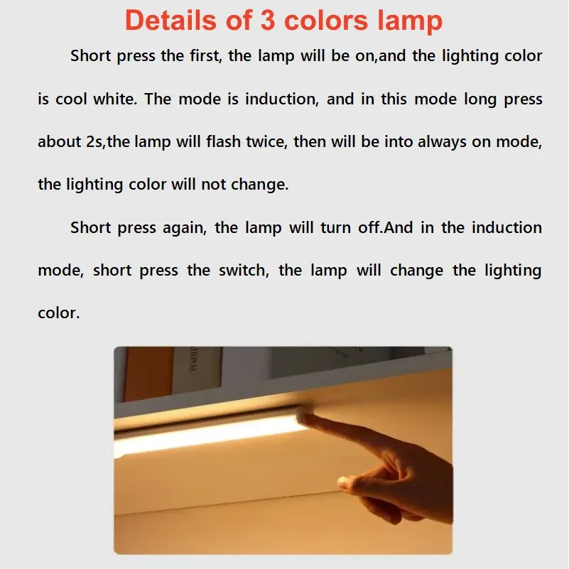 Lampe LED sans fil pour cuisine
