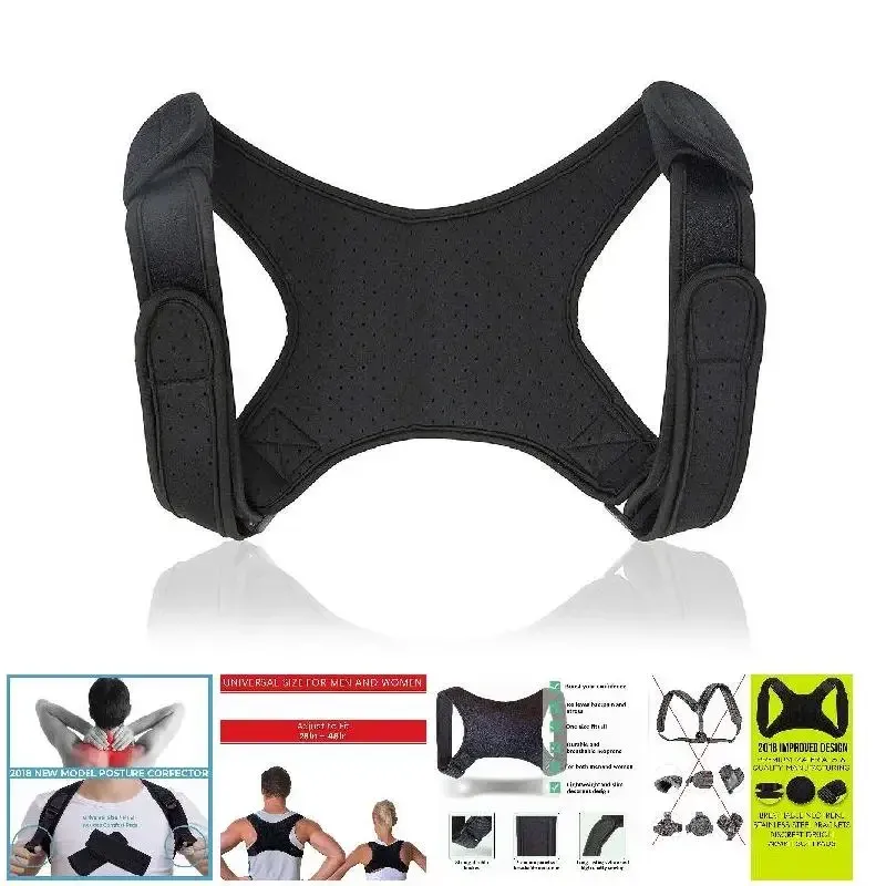 Correcteur de posture réglable pour hommes et femmes, soutien du dos, de la clavicule et des épaules 5