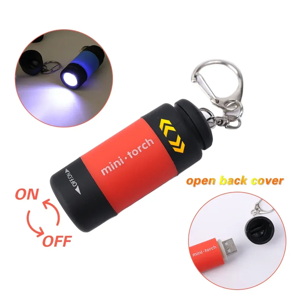 Mini lampe torche LED porte-clés