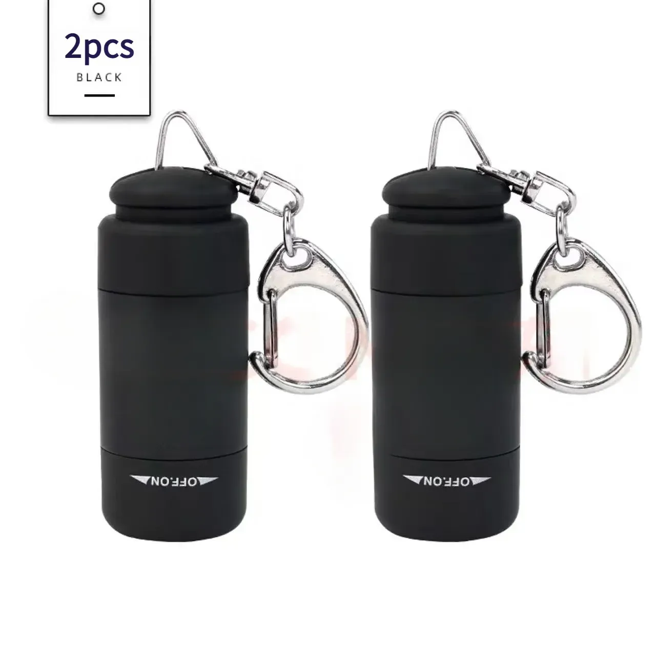 Mini lampe torche LED rechargeable par USB, étanche, avec porte-clés, pour la maison, la randonnée et le camping 7