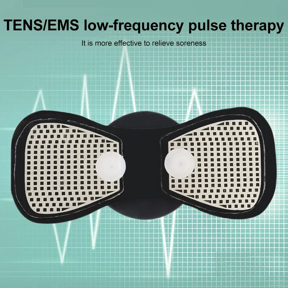 Masseur de cou EMS, mini patch de soulagement de la douleur musculaire du dos et du cou, tapis stimulateur, outil de soins de santé portable pour les jambes et le corps 5