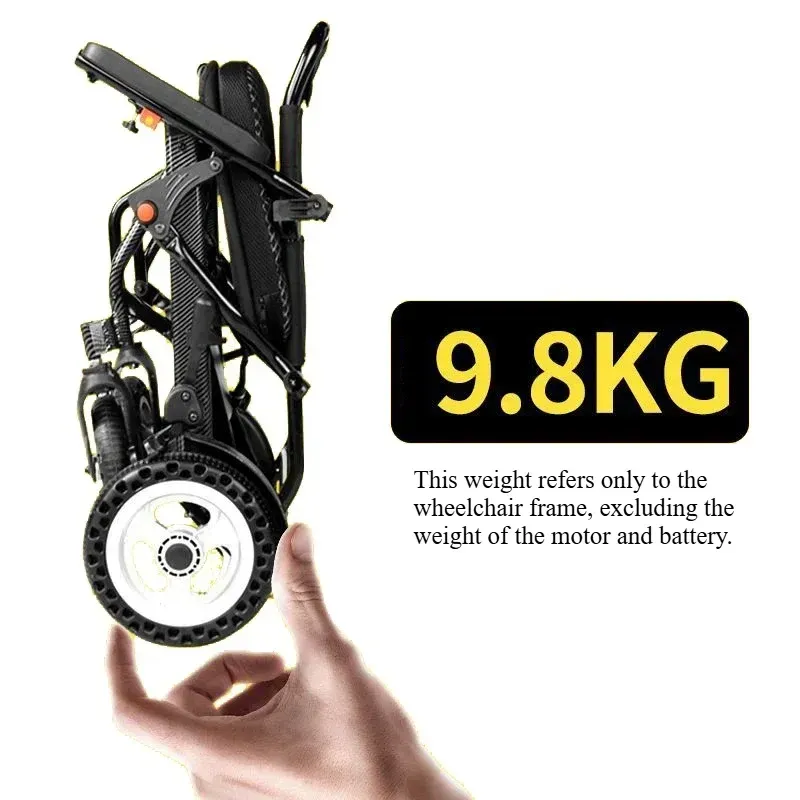 Fauteuil roulant électrique pliable ultra-léger avec batterie au lithium - Image 1