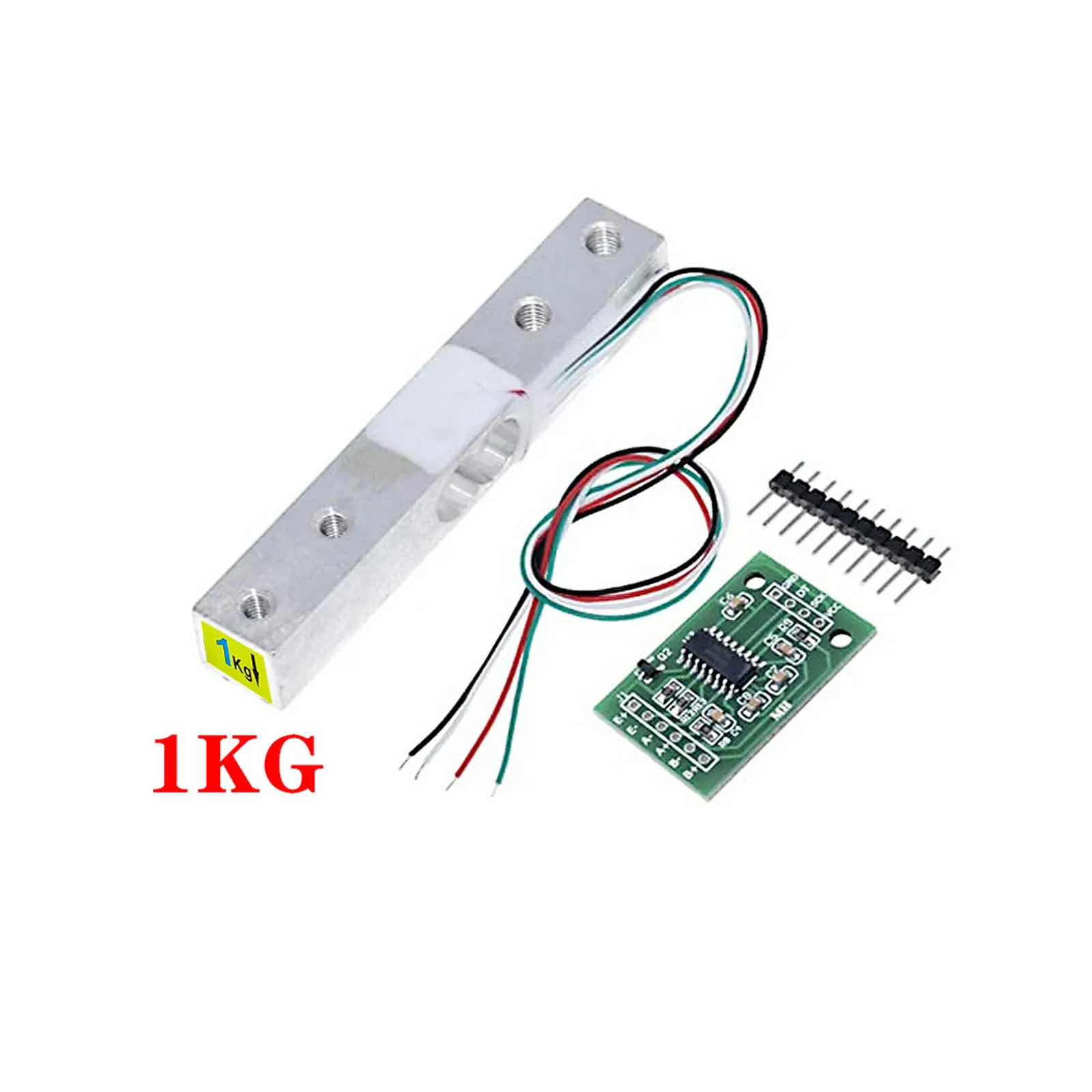 Capteur de poids à cellule de charge numérique avec module ADC HX711 pour balance de cuisine électronique portable, DIY, 1 kg, 2 kg, 5 kg, 10 kg, 20 kg 10
