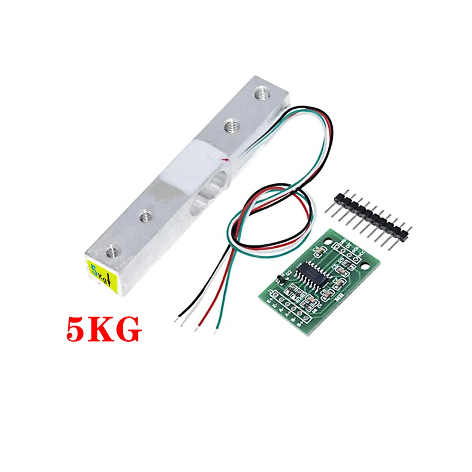 Capteur de poids à cellule de charge numérique avec module ADC HX711 pour balance de cuisine électronique portable, DIY, 1 kg, 2 kg, 5 kg, 10 kg, 20 kg 9