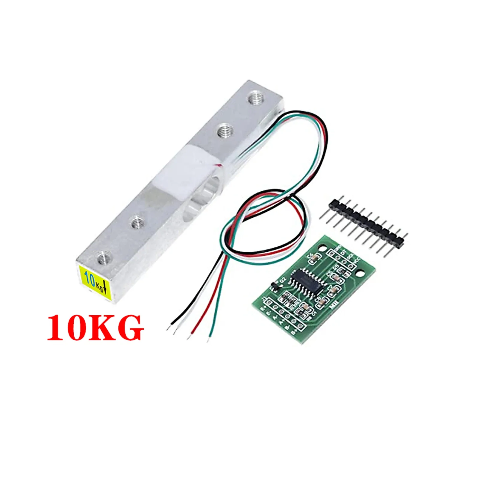 Capteur de poids à cellule de charge numérique avec module ADC HX711 pour balance de cuisine électronique portable, DIY, 1 kg, 2 kg, 5 kg, 10 kg, 20 kg 8