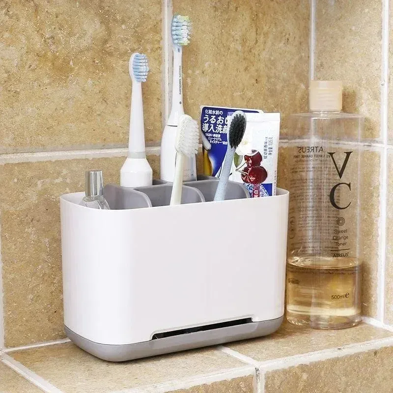 Brosse à dents électrique avec support de rangement portable détachable et trou de vidange