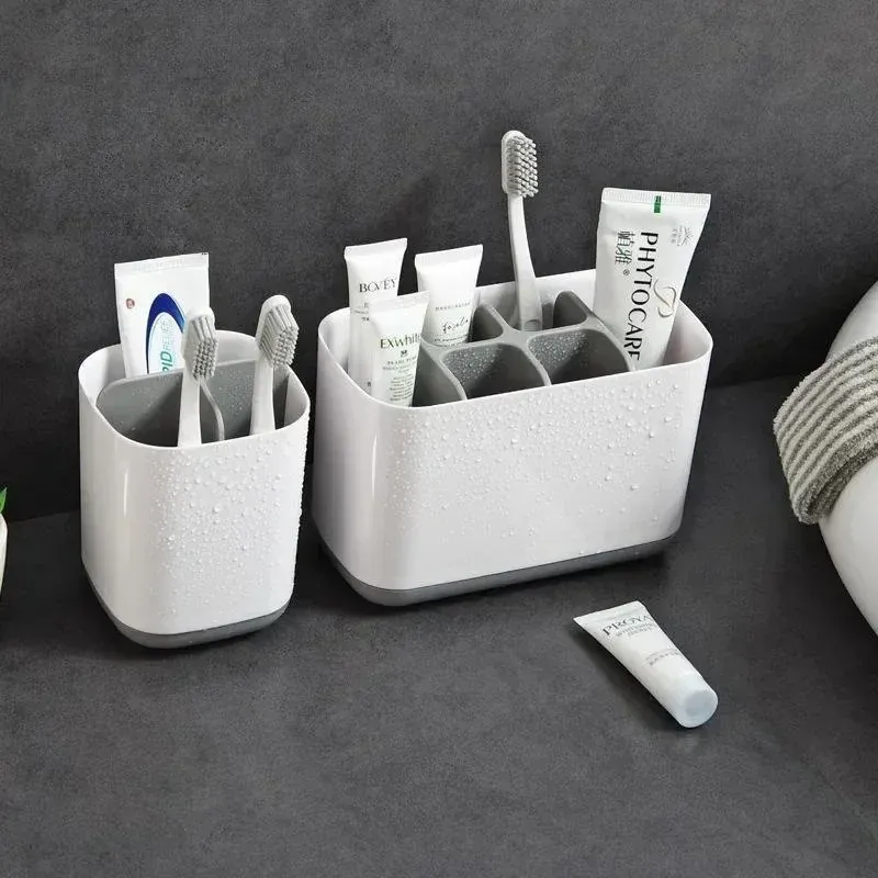 Brosse à dents électrique avec support de rangement portable détachable et trou de vidange 3