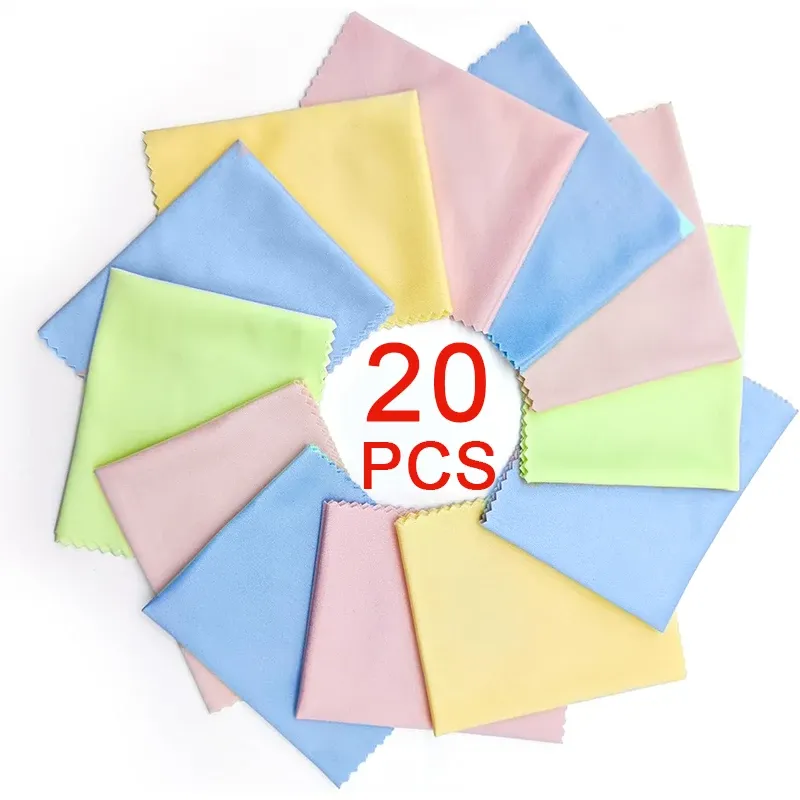 Chiffons de nettoyage en microfibre, vue d'ensemble