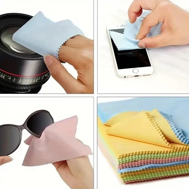 Chiffons de nettoyage en microfibre, mise en situation