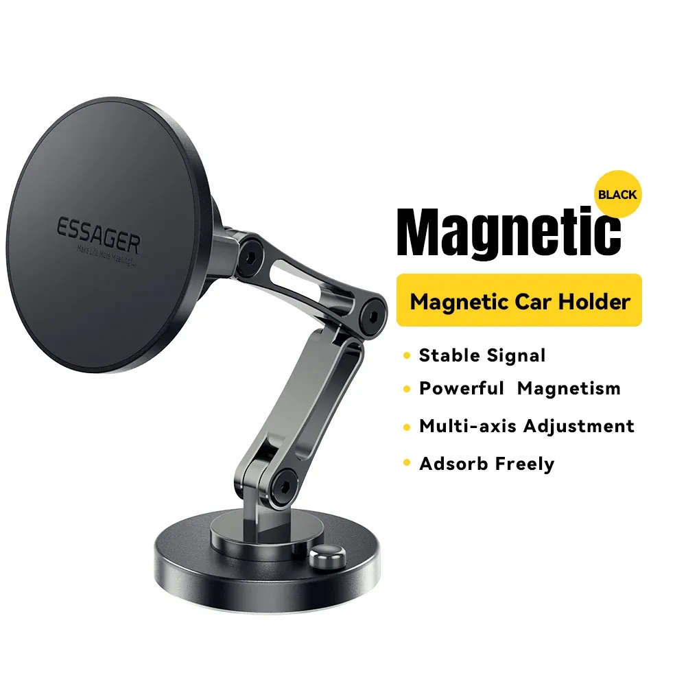 Support de téléphone magnétique sans fil pour voiture Essager, chargeur 15 W à charge rapide, fixation adhésive facile, compatible MagSafe pour iPhone 15, 14 et 13 Pro Max 7