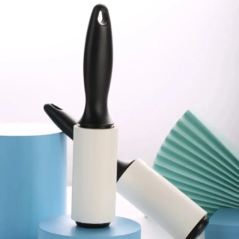 Rouleau adhésif ultra-puissant pour éliminer les poils d'animaux, peluches et saletés sur vêtements, meubles, tapis, habitacle de voiture et bureaux 1