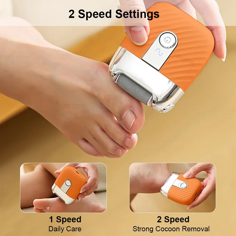 Ponceuse électrique rechargeable portable pour pieds : outil de pédicure pour l'élimination des callosités et des peaux mortes 3
