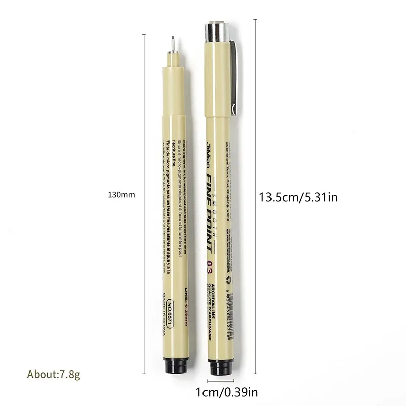 Stylo Graffiti Line pour Nail Art, vue de détail