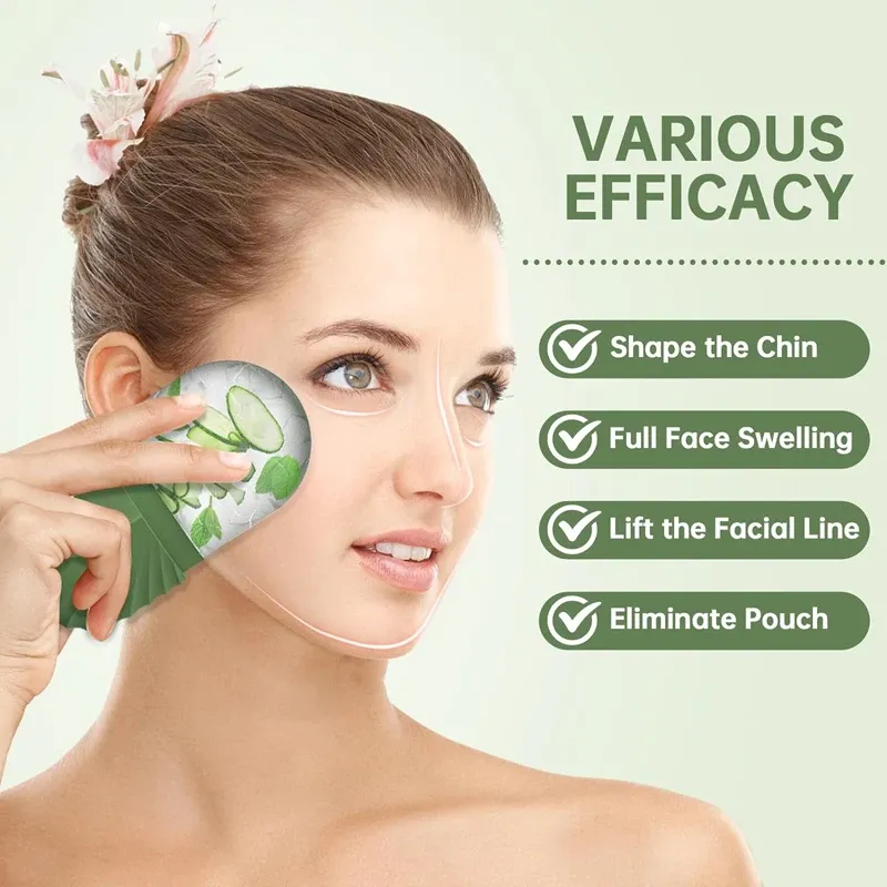 Moule à glaçons en silicone pour massage facial, accessoire de beauté pour le contour des yeux et l'apparence des pores 4