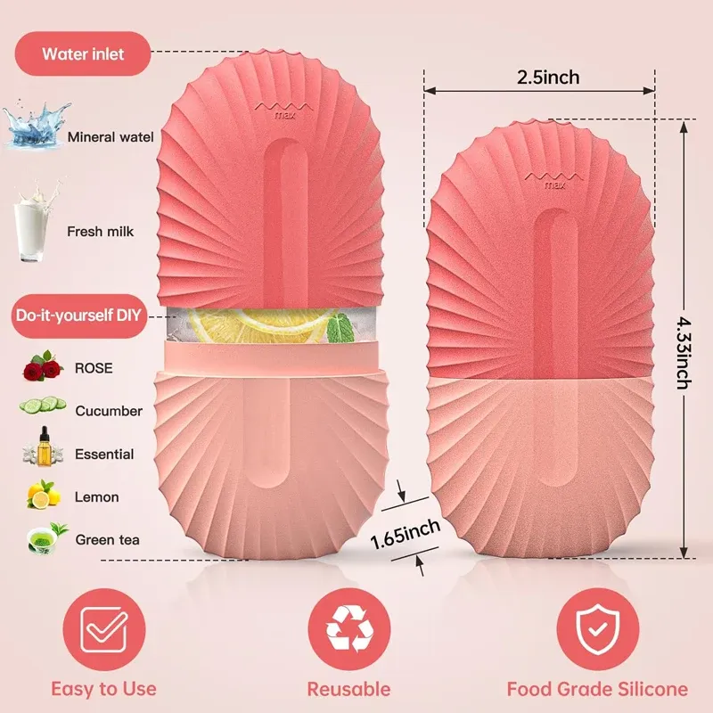 Rouleau de glace facial en silicone