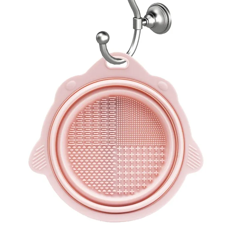 Nettoyeur de pinceaux de maquillage, bol de nettoyage, ensemble d'outils de brosse, nettoyage en profondeur sans abîmer les poils, éponge à poudre humide et sèche, nettoyant à sec 7