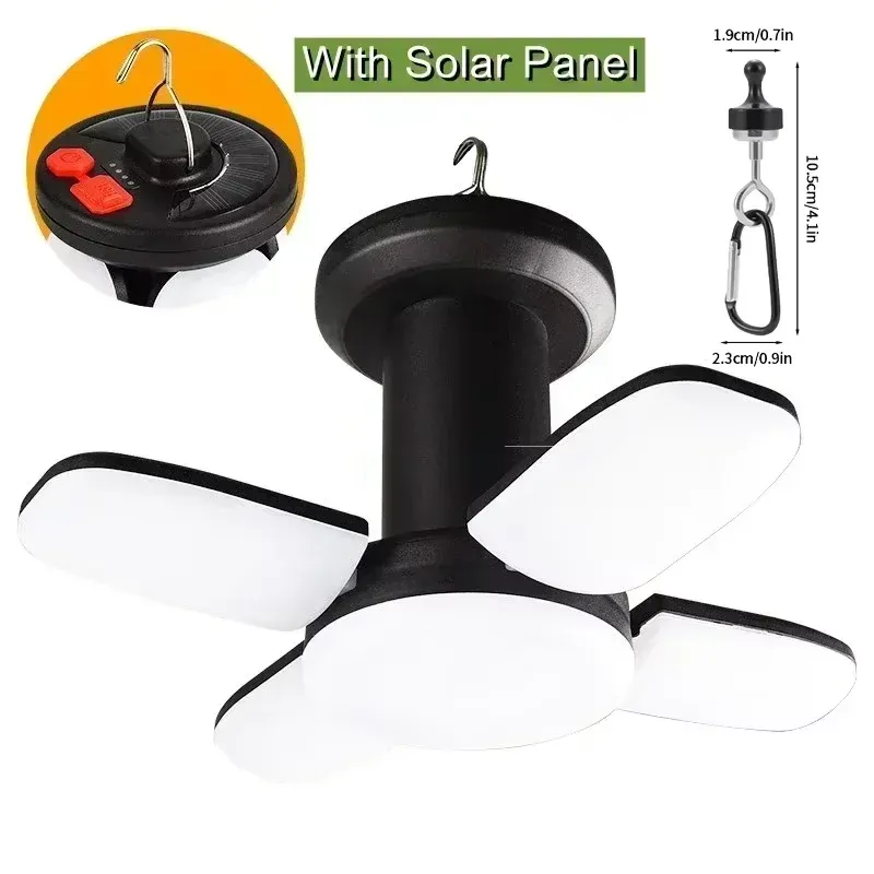 Lanterne de camping LED pliable, lampe de tente portable à 3 modes d'éclairage pour le camping, la randonnée et la pêche 7