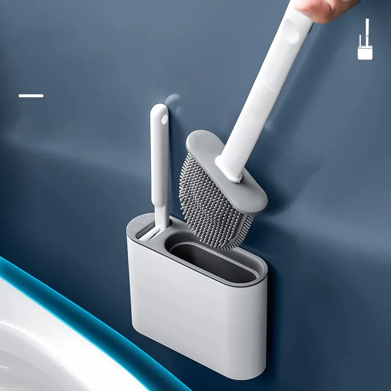 Brosse de nettoyage pour WC, détail de la poignée ergonomique