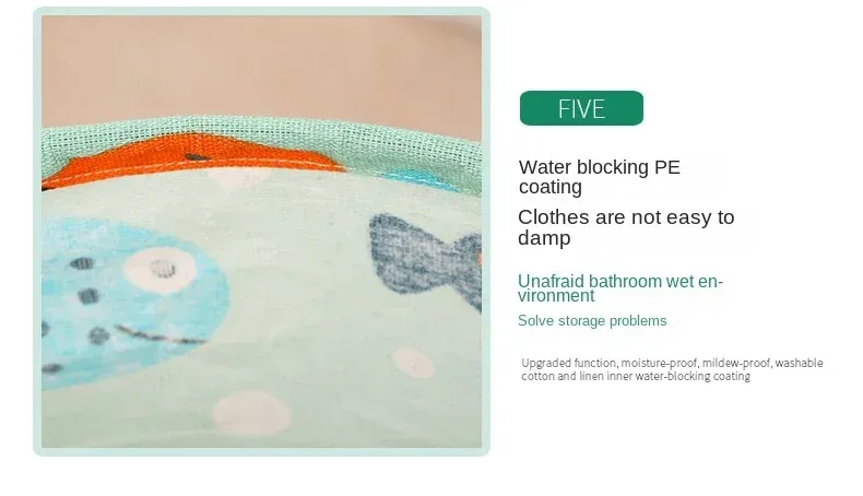 Panier à linge au design imprimé