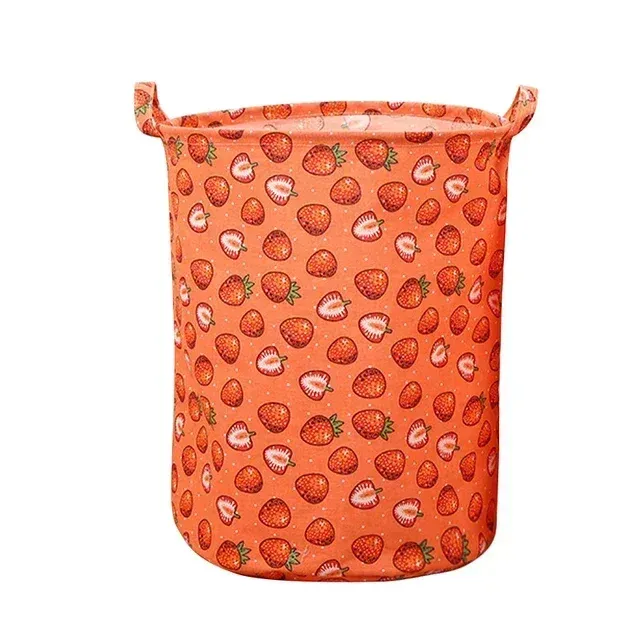 Panier à linge pliable et portable en coton et lin, grand format, pour vêtements et jouets 10
