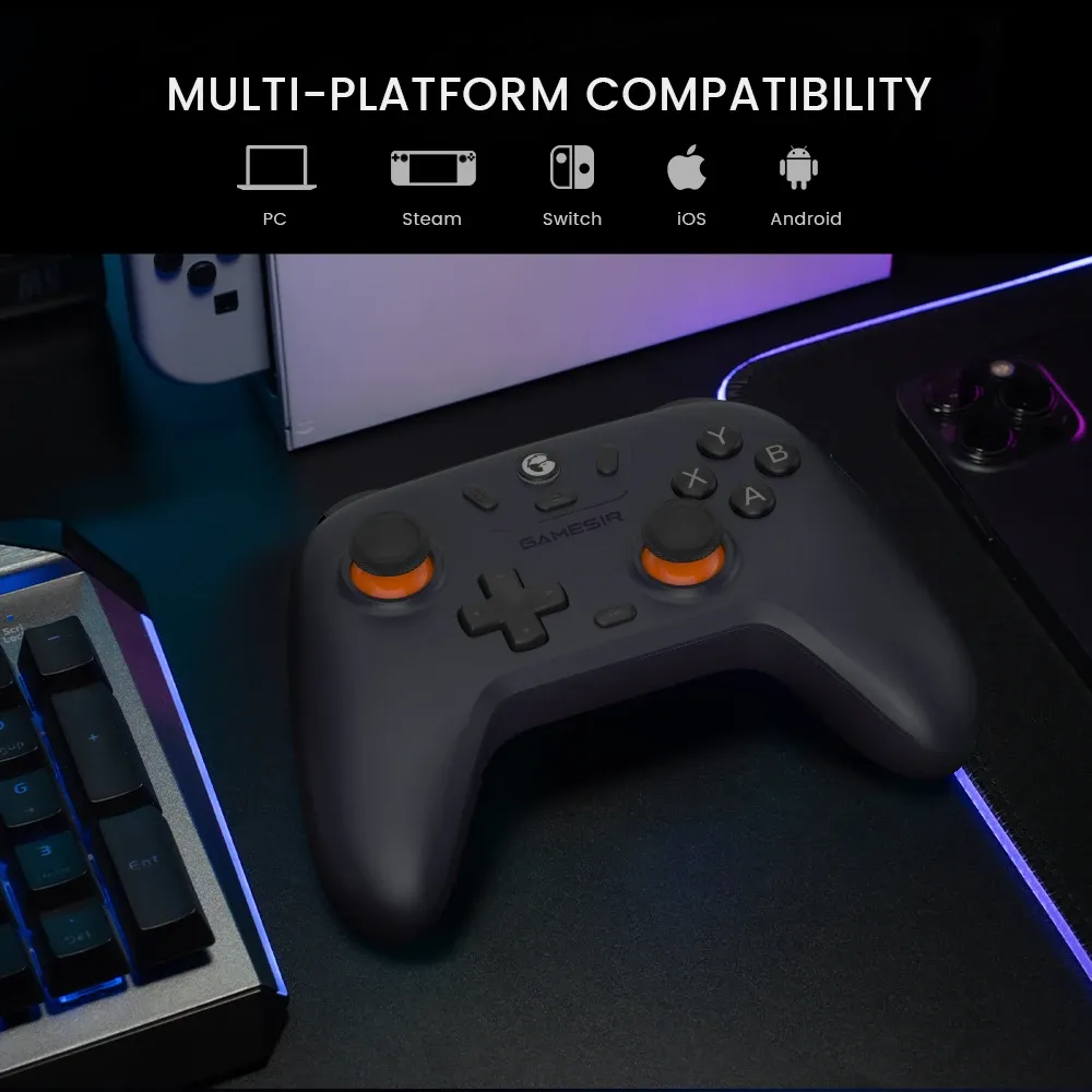 Connectivité tri-mode de la manette GameSir Nova Lite