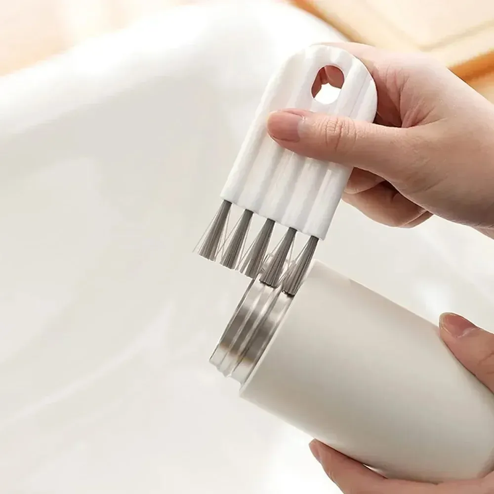 Brosse à écart flexible multifonction, brosse de nettoyage pour ordinateur, nettoyeur de clavier à poils doux, outil de nettoyage domestique 4