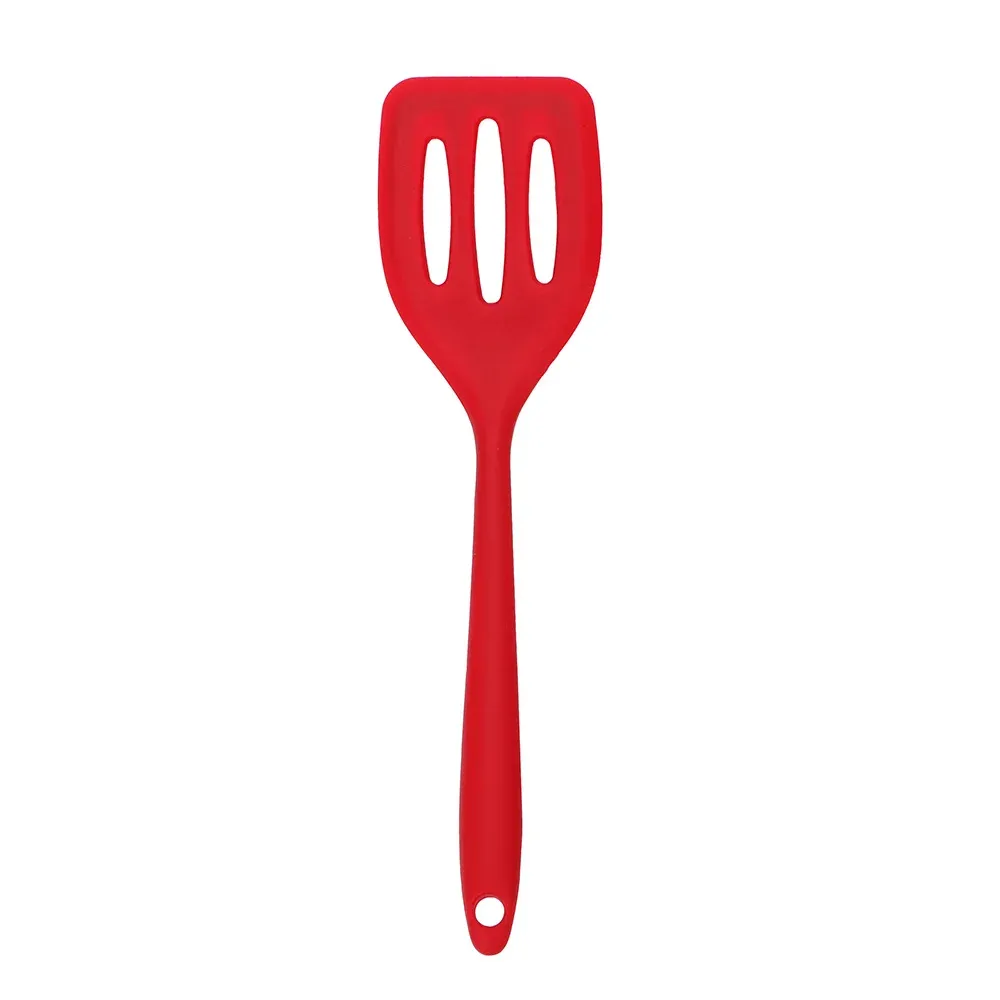 Ustensiles de cuisine en silicone : spatule, pince, pelle à frire, spatule à œufs et poisson 4