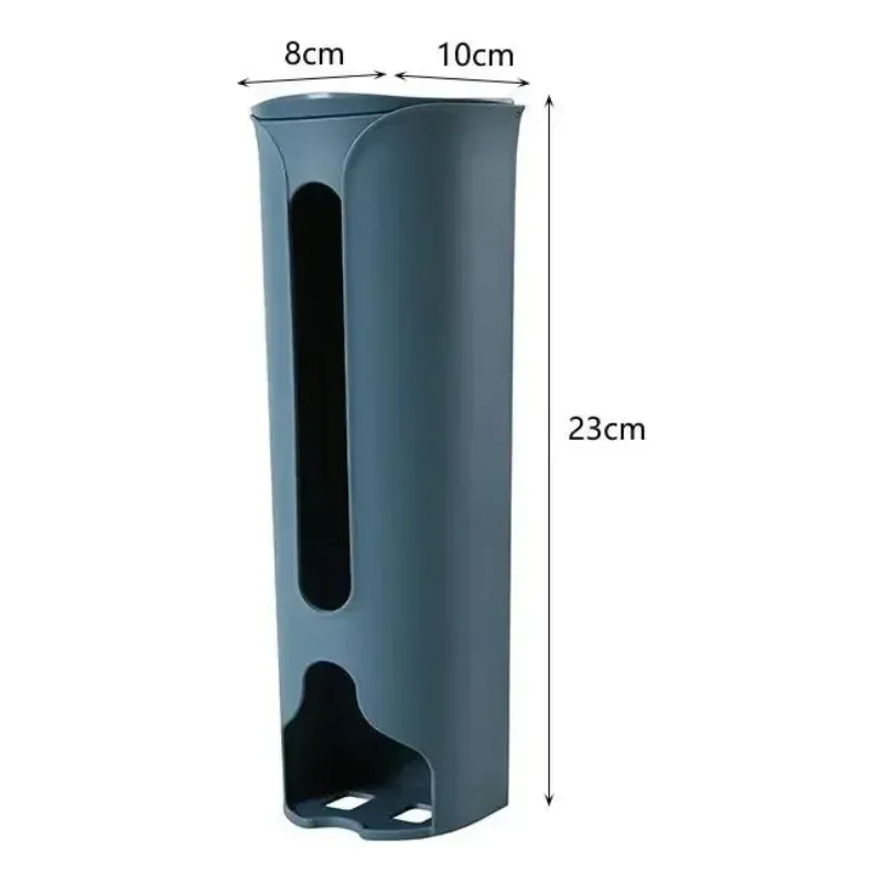 Organisateur mural auto-adhésif extractible, conteneurs peu encombrants pour placard, distributeur de sacs en plastique pour déchets, boîte de rangement de bureau 5