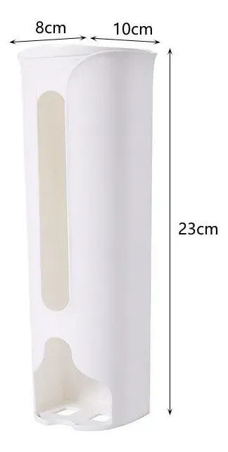Organisateur mural auto-adhésif extractible, conteneurs peu encombrants pour placard, distributeur de sacs en plastique pour déchets, boîte de rangement de bureau 8