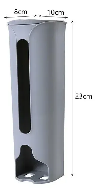 Organisateur mural auto-adhésif extractible, conteneurs peu encombrants pour placard, distributeur de sacs en plastique pour déchets, boîte de rangement de bureau 9