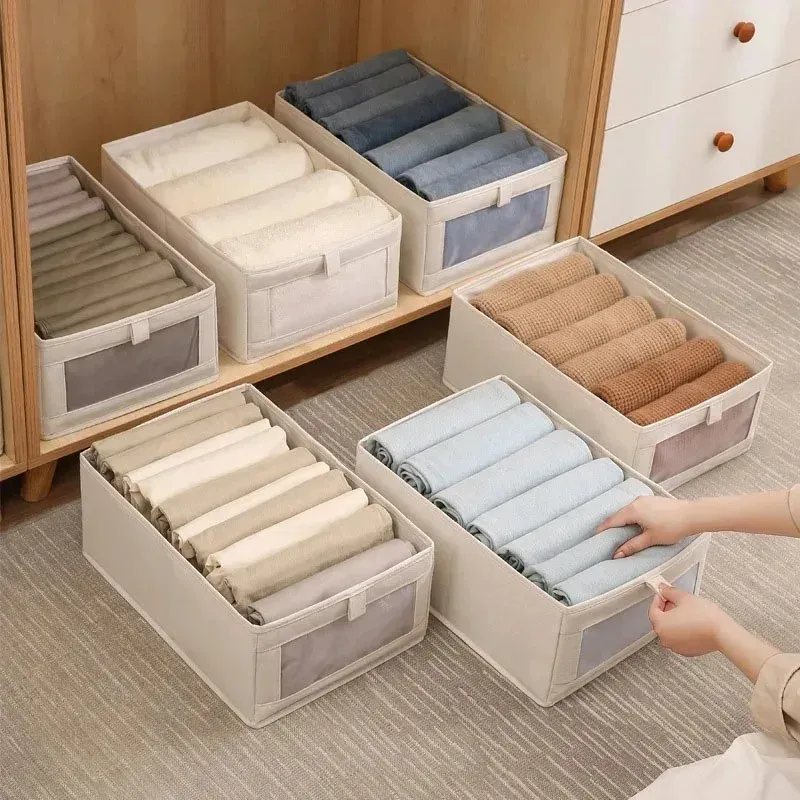 Boîte de rangement pour pantalons en tissu, vue d'ensemble